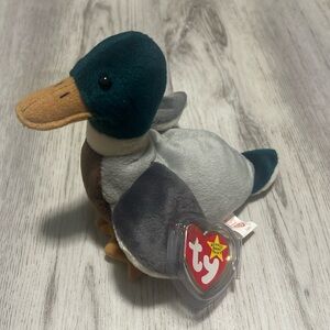 Rare Ty Jake Duck Beanie Babies 1997